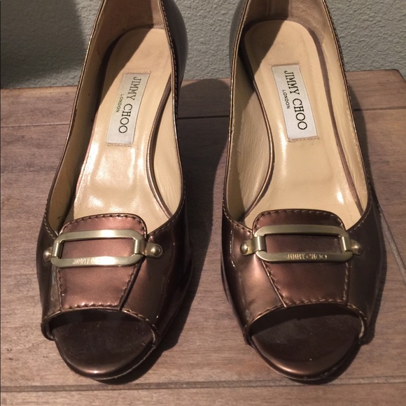 COPY - Jimmy Choo bronze heels - Picture 1 of 8